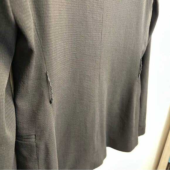 Piazza Sempione Long Black Italian Blazer Size IT 42 - Picture 6 of 8